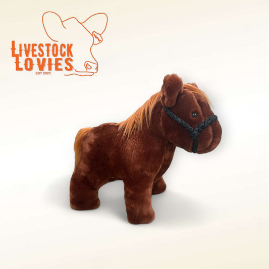 Medium Plush Horse Sorrel