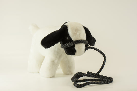 Medium Plush Black & White Goat
